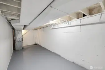 Downstairs storage space!