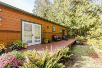 Side deck looking toward creek