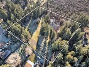 Almost 4 acres here - plenty of room for everything you need, even with the small peat bog.