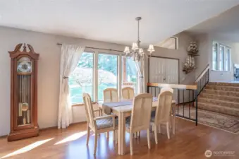 Spacious dining area