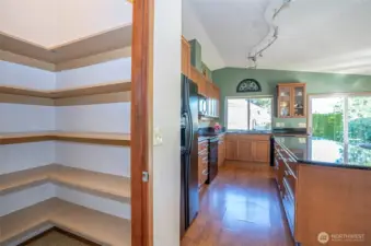 Large, walk-in pantry
