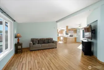 Spacious Livingroom view from front door.