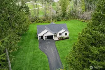 Virtually landscaped. Home will be hydroseeded