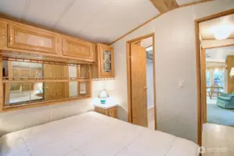 Storage in primary bedroom