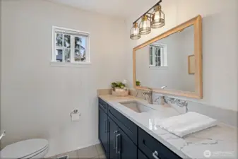 Half bath on the main floor.