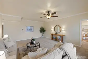 Downstairs living room.