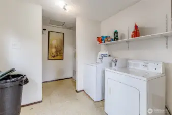 Coin Operated Laundry with secured entrance.