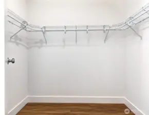 Primary walk-in closet