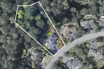 Photo showing the large lot.
