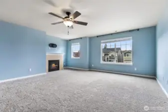 Primary Bedroom w/ Gas Fireplace