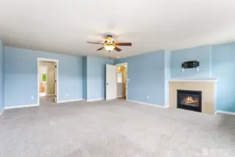 Primary Bedroom w/ Gas Fireplace