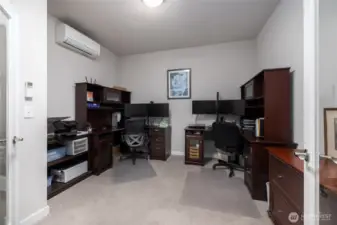 There is a den with double french doors and a solatube for natural light.