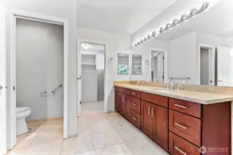 Primary bathroom (remodeled in 2019).