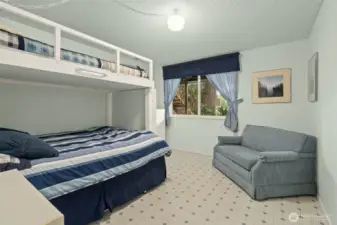 Downstairs bdrm #2 with built-in bed