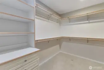 Primary closet