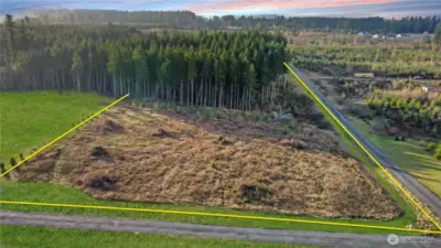 Aerial of property from front of property