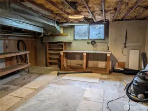 Workshop in basement 18'x17'. Welcome to #11214 34th Ave E, Tacoma WA 98446. 3200+sf, 4+ br, 3 ba, 1.1 fenced acres.