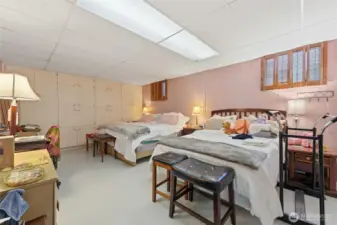 Basement bedroom