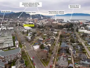 Located in the historic Lettered Streets neighborhood and close to SO many restaurants, breweries, theatres, the Farmers Market as well as the waterfront