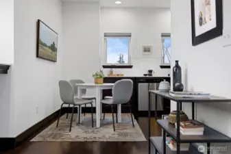 There is space for a desk here if both bedrooms are in use