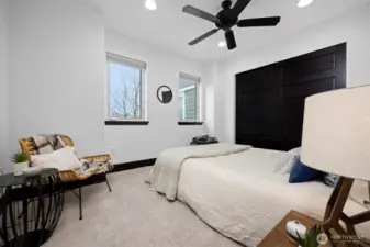 Bedroom #1 faces the back