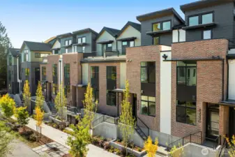 Distinctive architectural lines and timeless brick facades define the signature look of Willow on 12th.