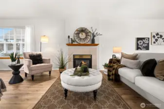 Natural daylight floods this space.