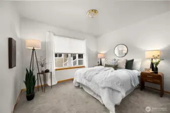 The second bedroom is a good size and will be comfortable for your guests.