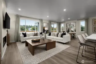 Model home, not of actual home