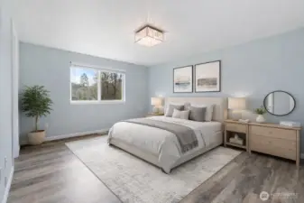 Virtually Staged Bedroom