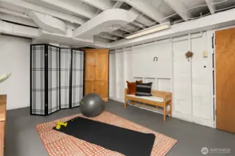 Bonus space perfect for extra storage, workout area or crafts.