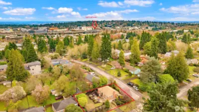 Convenient to the light rail station