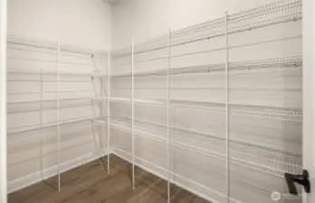 Oversized walk-in pantry