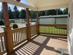 I love this covered porch.so relaxing...