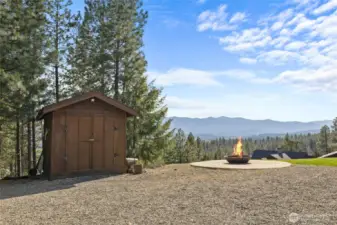 Hot cocoa with a view by the fire?