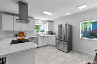 CLASSIC KITCHEN | The updated stainless steel appliances compliment the original cabinets for the perfect balance of modern and character.