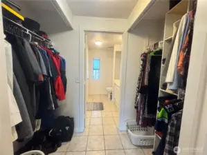 The oversize walk-in closet.