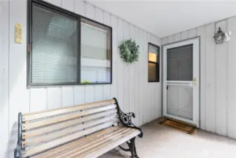 Covered front porch
