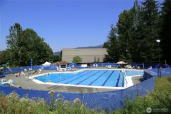 Beautiful outdoor lap pool