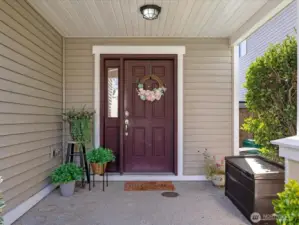 Generously sized covered front porch