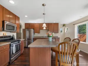 Large kitchen with tons of counter space for all your cooking & baking needs