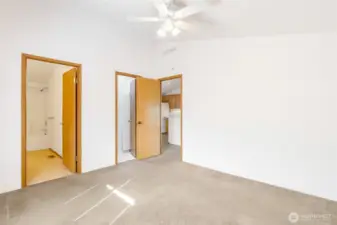 Another view of the primary bedroom.
