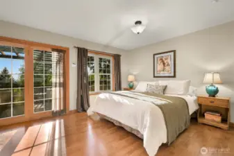 Primary bedroom with deck access