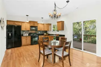Kitchen with eating area