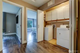 Upstairs landing and laundry