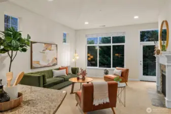 Stay in and enjoy the private view or relax on the back patio to see the lovely evening skies.