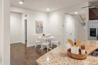 This space can be informal dining, office space, or hobby space. Large coat and storage closet just to the right.