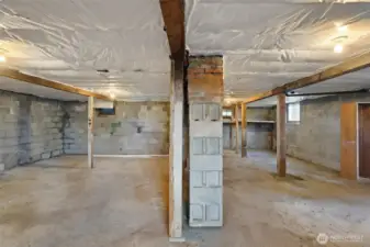 Unfinished basement