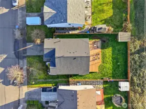 Aerial above house
