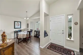 Looking at Entry and Dining Room